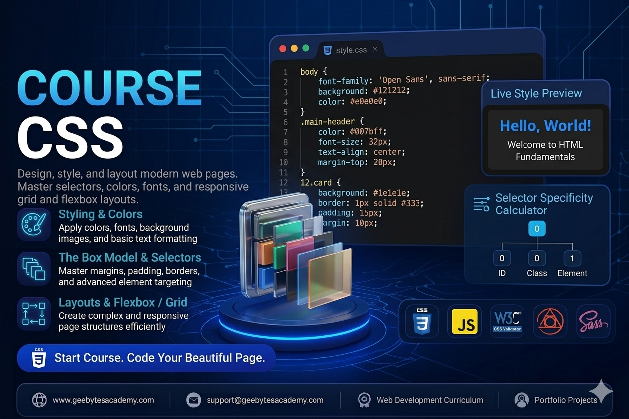 Introduction to CSS and Foundations